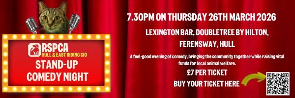 RSPCA Hull & East Riding Stand-Up Comedy Night